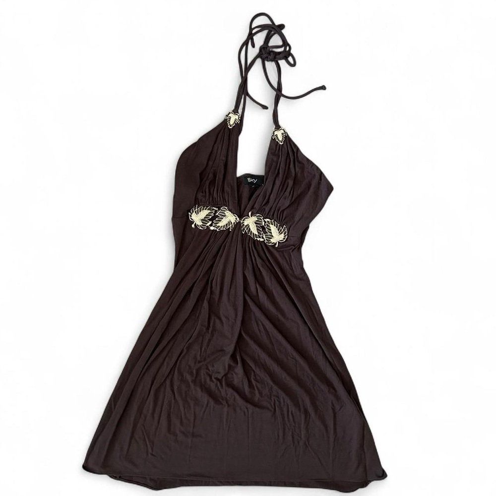 Y2K sky brown dress